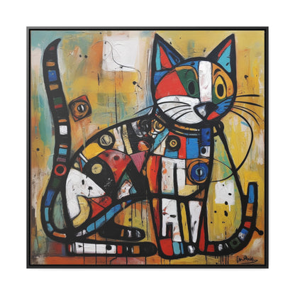 Cat 101, Gallery Canvas Wraps, Square Frame