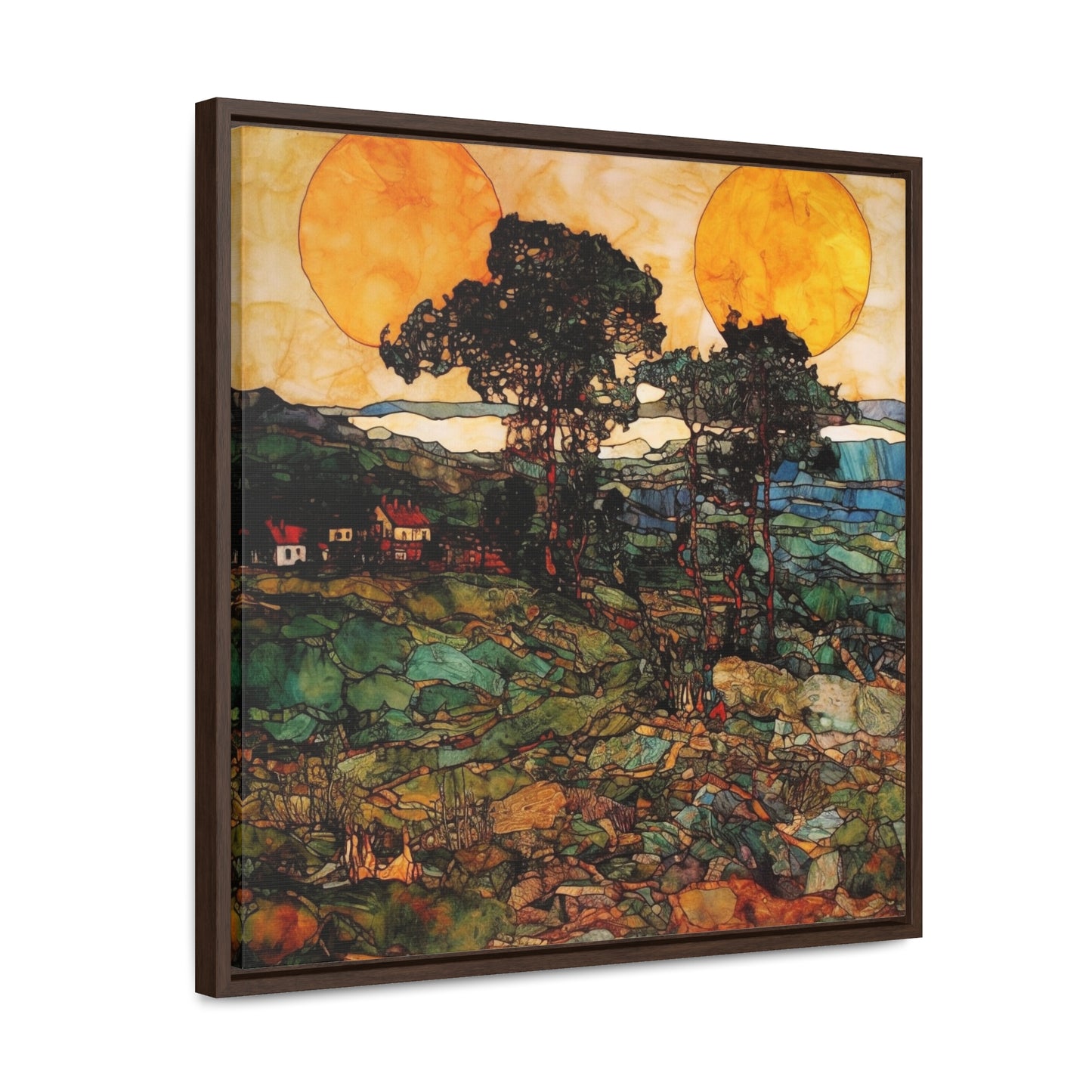 Land of the Sun 39, Valentinii, Gallery Canvas Wraps, Square Frame