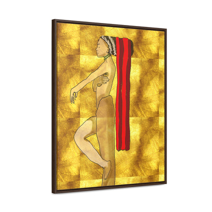 Woman in Gold, Original Eduard Pavel, Gallery Canvas Wraps, Vertical Frame