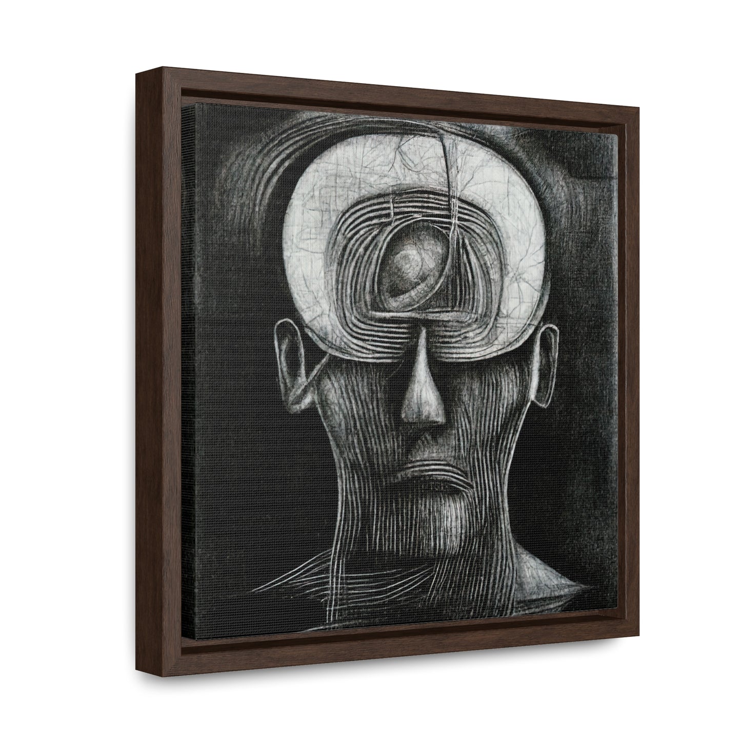 Brain 39, Valentinii, Gallery Canvas Wraps, Square Frame