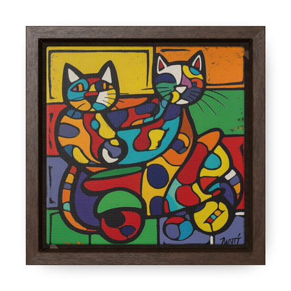 Cat 147, Gallery Canvas Wraps, Square Frame