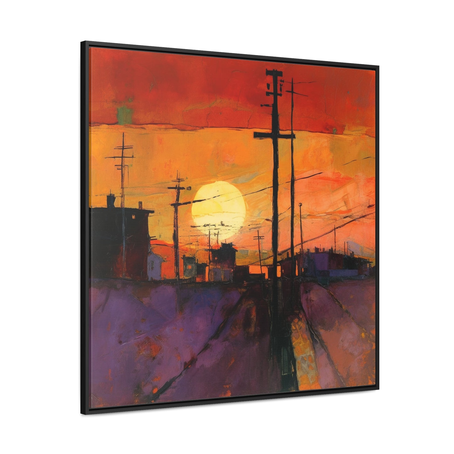 Land of the Sun 68, Valentinii, Gallery Canvas Wraps, Square Frame