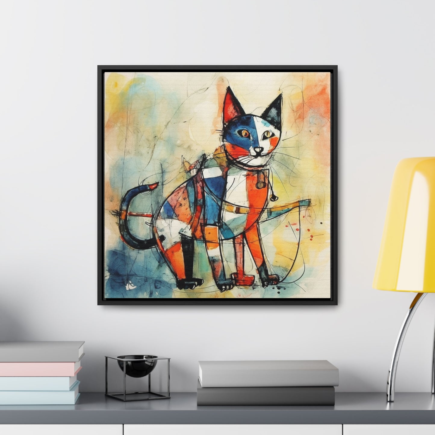 Cat 103, Gallery Canvas Wraps, Square Frame