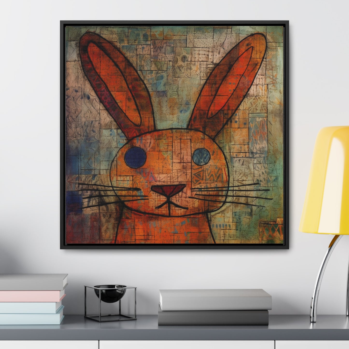 Rabbit 14, Gallery Canvas Wraps, Square Frame