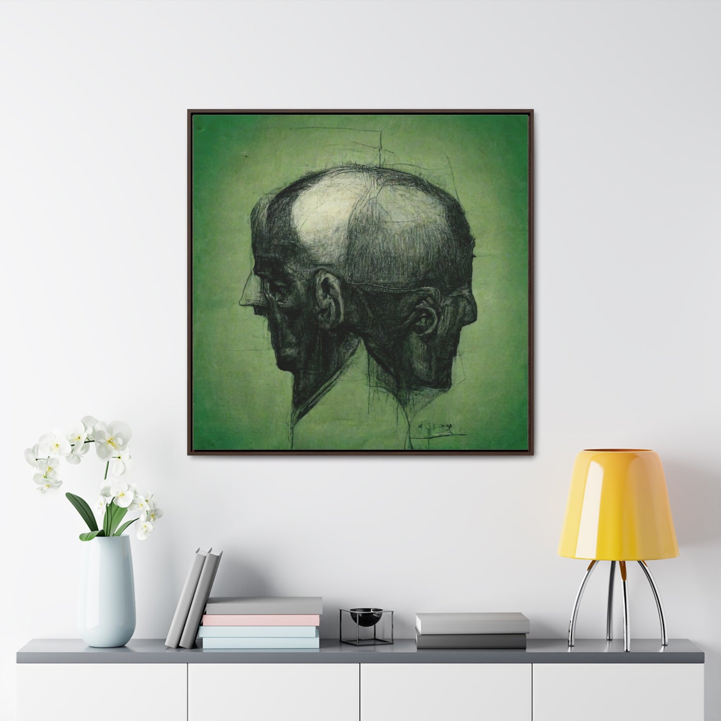 Heads 17, Valentinii, Gallery Canvas Wraps, Square Frame