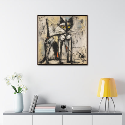 Cat 84, Gallery Canvas Wraps, Square Frame