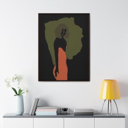 Lady in Red, Original Eduard Pavel, Gallery Canvas Wraps, Vertical Frame