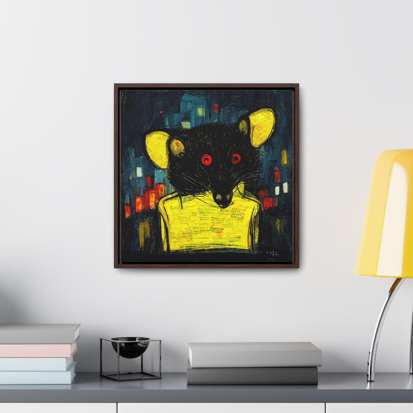 Urban Rat 7, Valentinii, Gallery Canvas Wraps, Square Frame