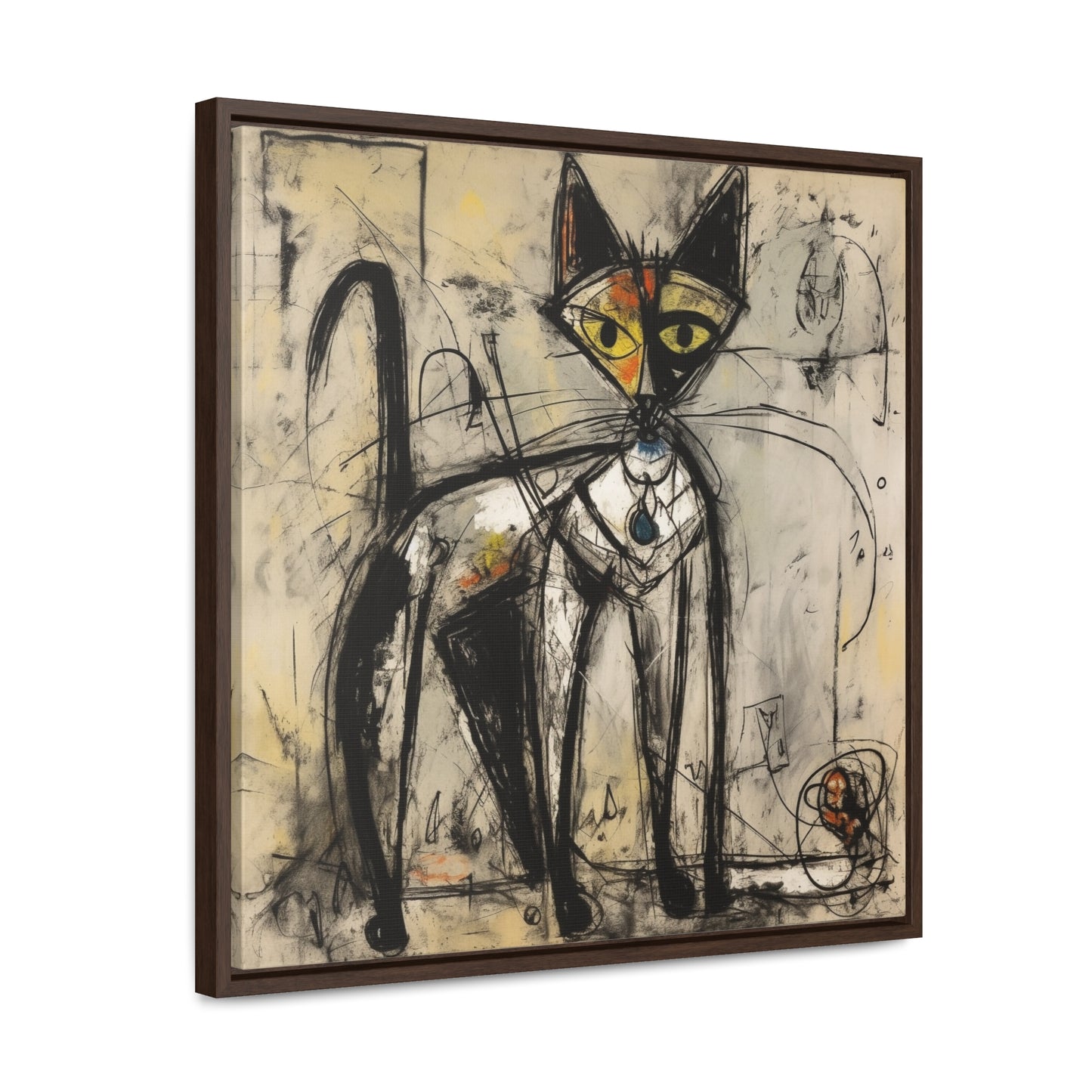 Cat 51, Gallery Canvas Wraps, Square Frame