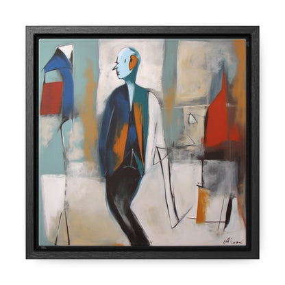 Sad Man 19, Gallery Canvas Wraps, Square Frame