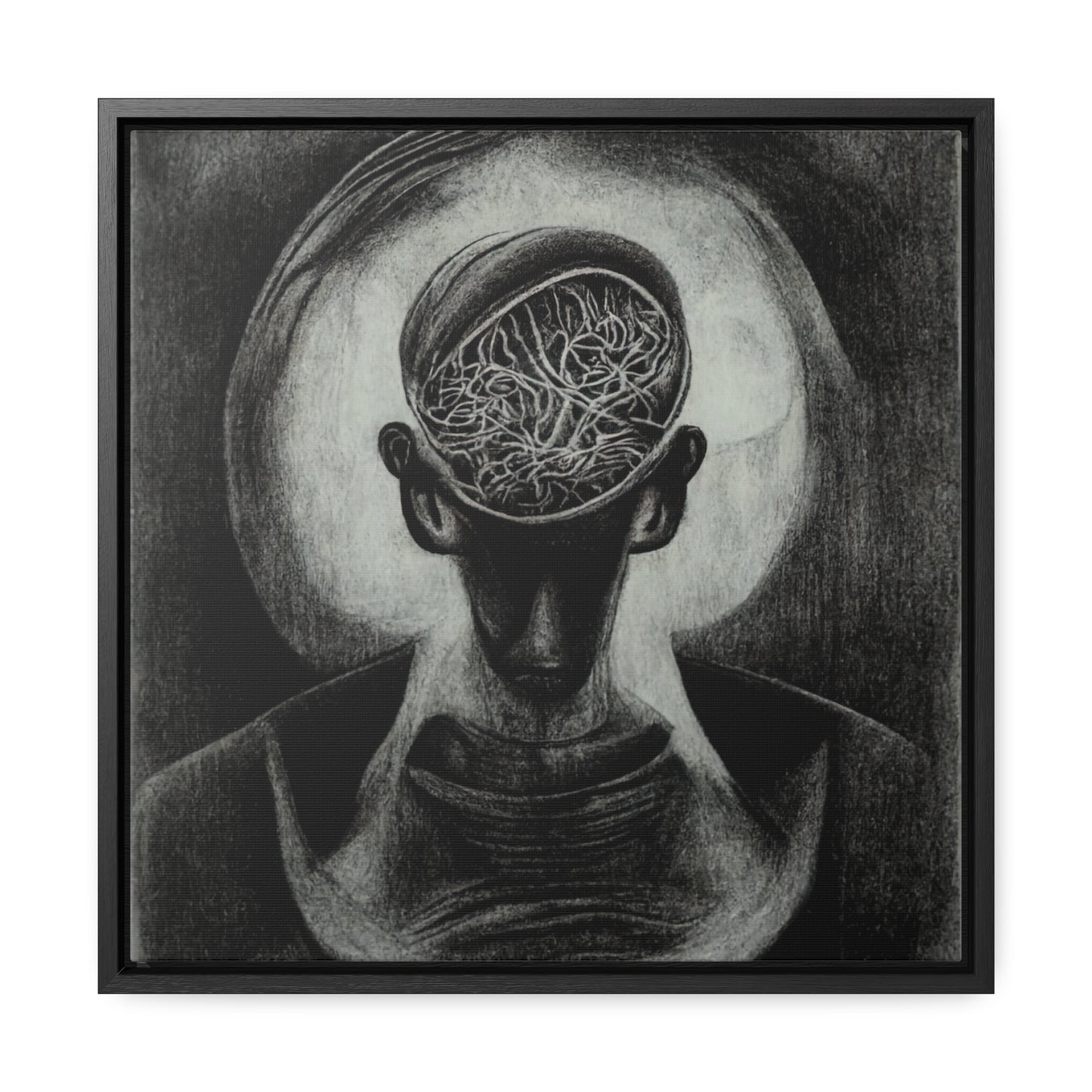 Brain, Valentinii, Gallery Canvas Wraps, Square Frame