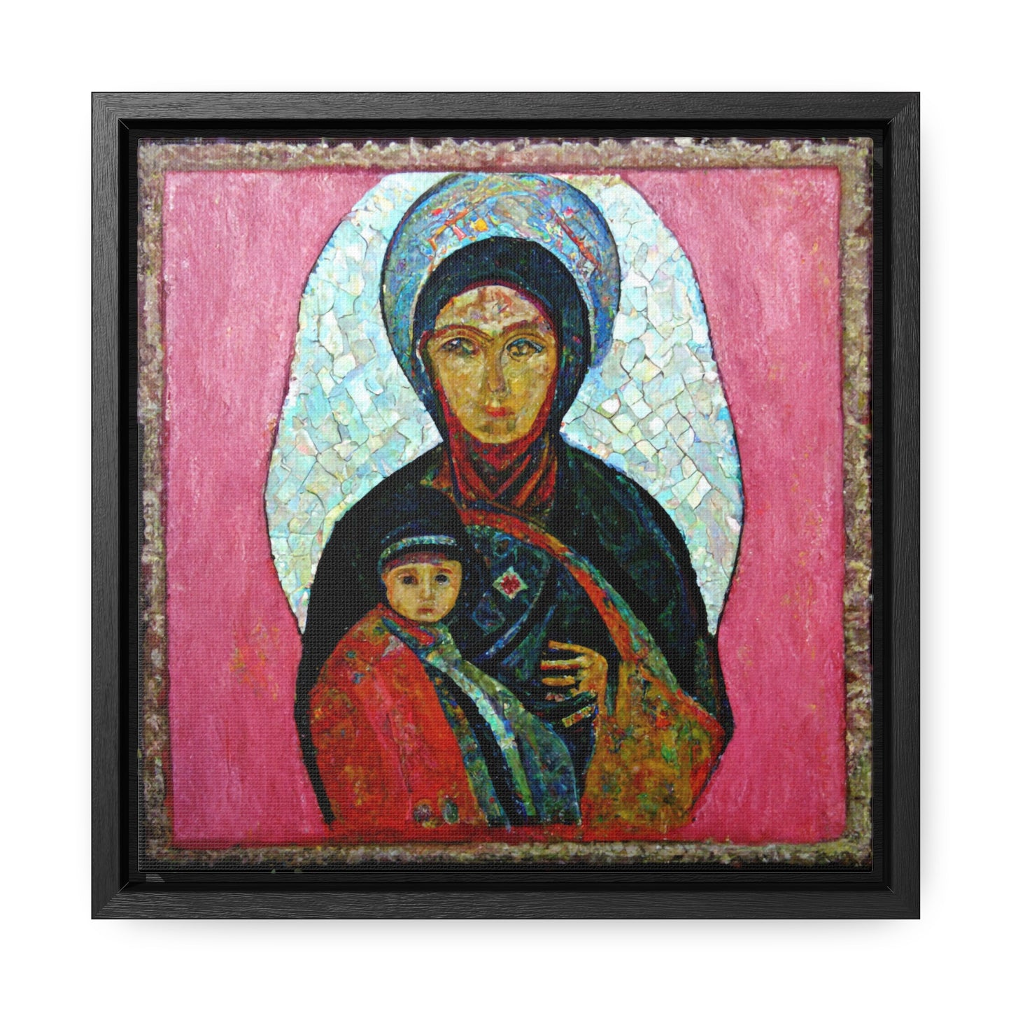 Mary and the Child 22, Valentinii, Gallery Canvas Wraps, Square Frame