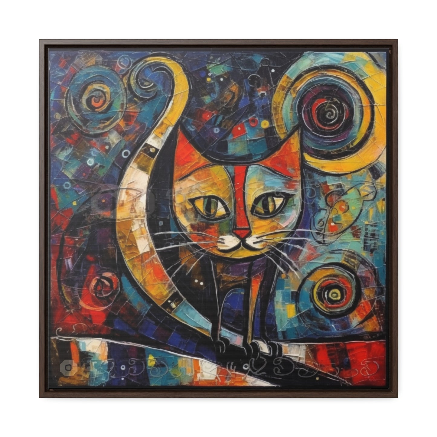 Cat 118, Gallery Canvas Wraps, Square Frame