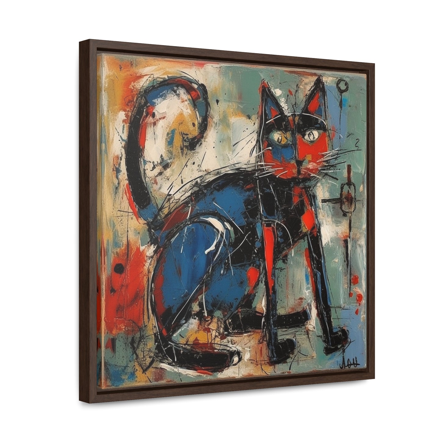 Cat 85, Gallery Canvas Wraps, Square Frame