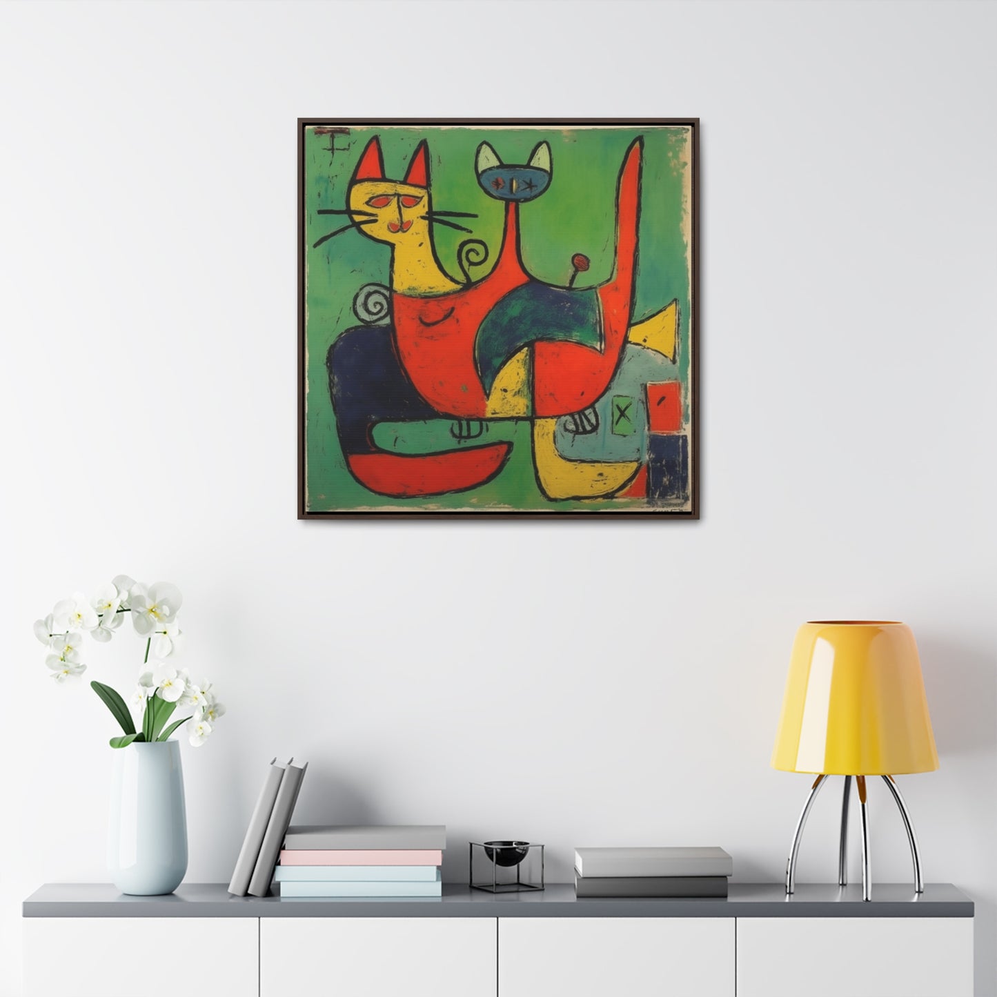 Cat 143, Gallery Canvas Wraps, Square Frame