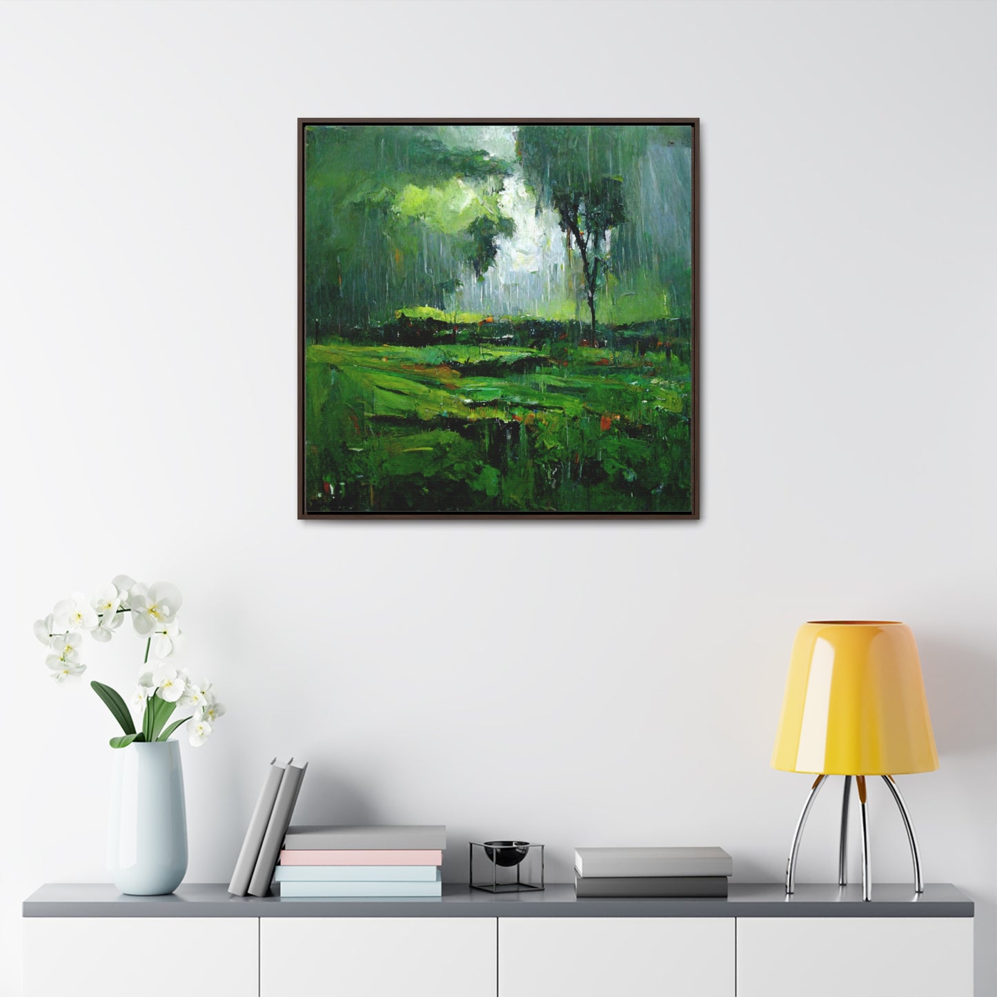 To the Rainy Land, Valentinii, Gallery Canvas Wraps, Square Frame