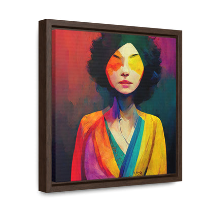 Lady's faces 13, Valentinii, Gallery Canvas Wraps, Square Frame