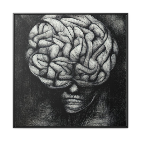 Brain 34, Valentinii, Gallery Canvas Wraps, Square Frame