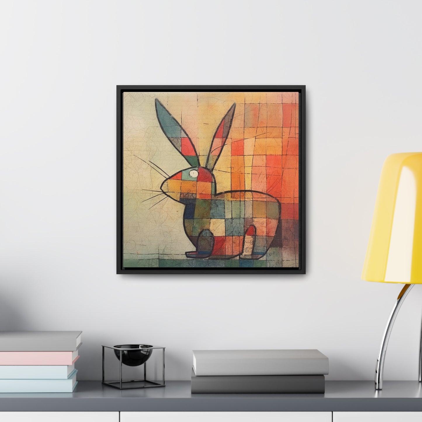 Rabbit 28, Gallery Canvas Wraps, Square Frame