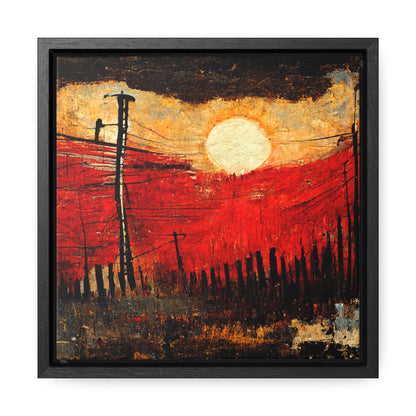 Land of the Sun 21, Valentinii, Gallery Canvas Wraps, Square Frame