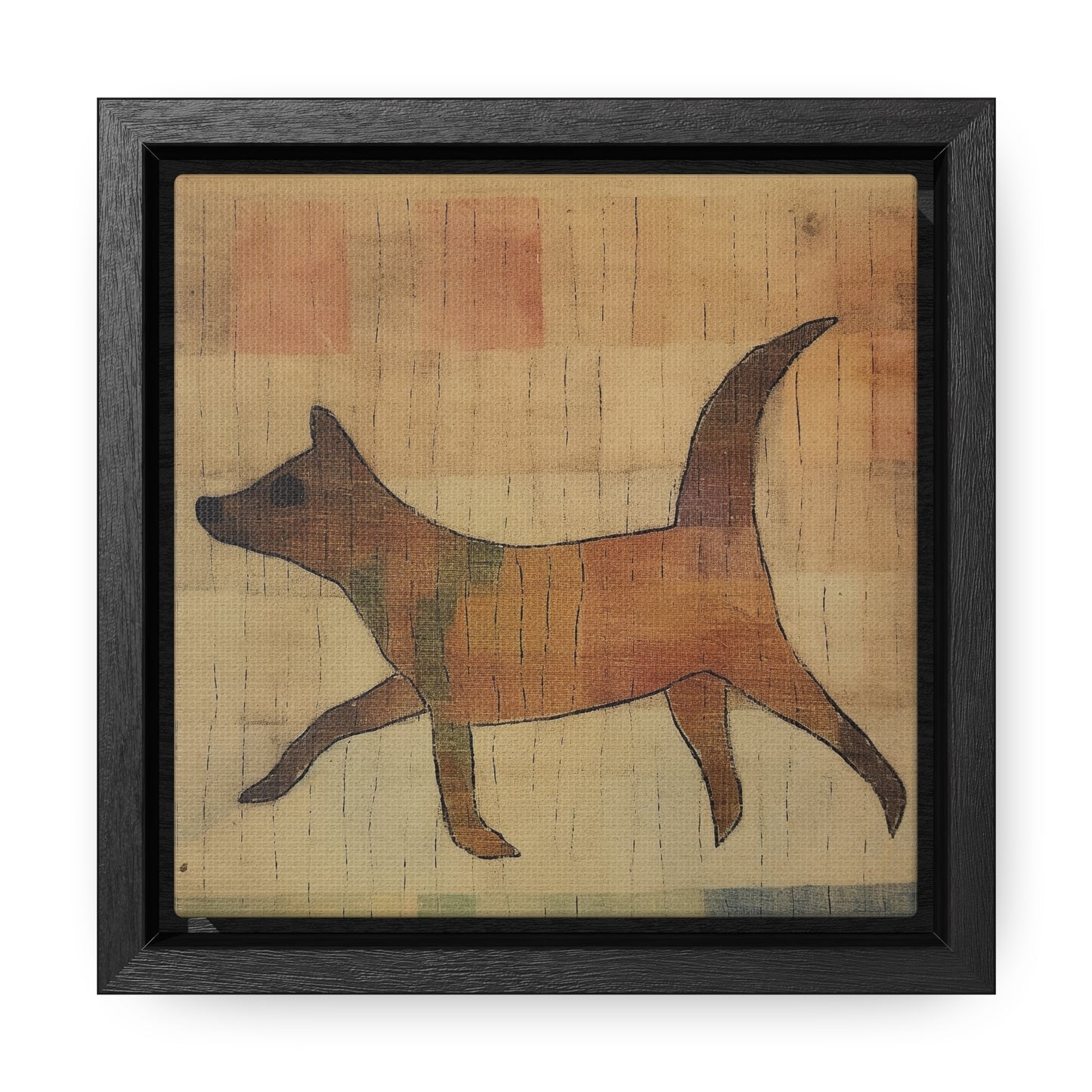 V Dog 6, Gallery Canvas Wraps, Square Frame