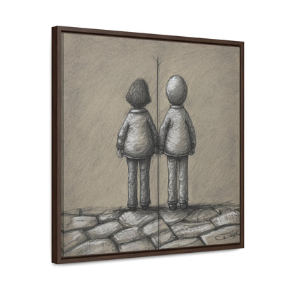 The Courage of Vulnerability 6, Valentinii, Gallery Canvas Wraps, Square Frame