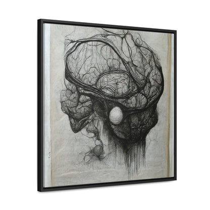 Brain 60, Valentinii, Gallery Canvas Wraps, Square Frame