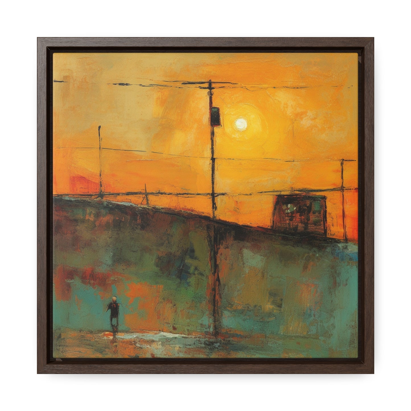 Land of the Sun 51, Valentinii, Gallery Canvas Wraps, Square Frame