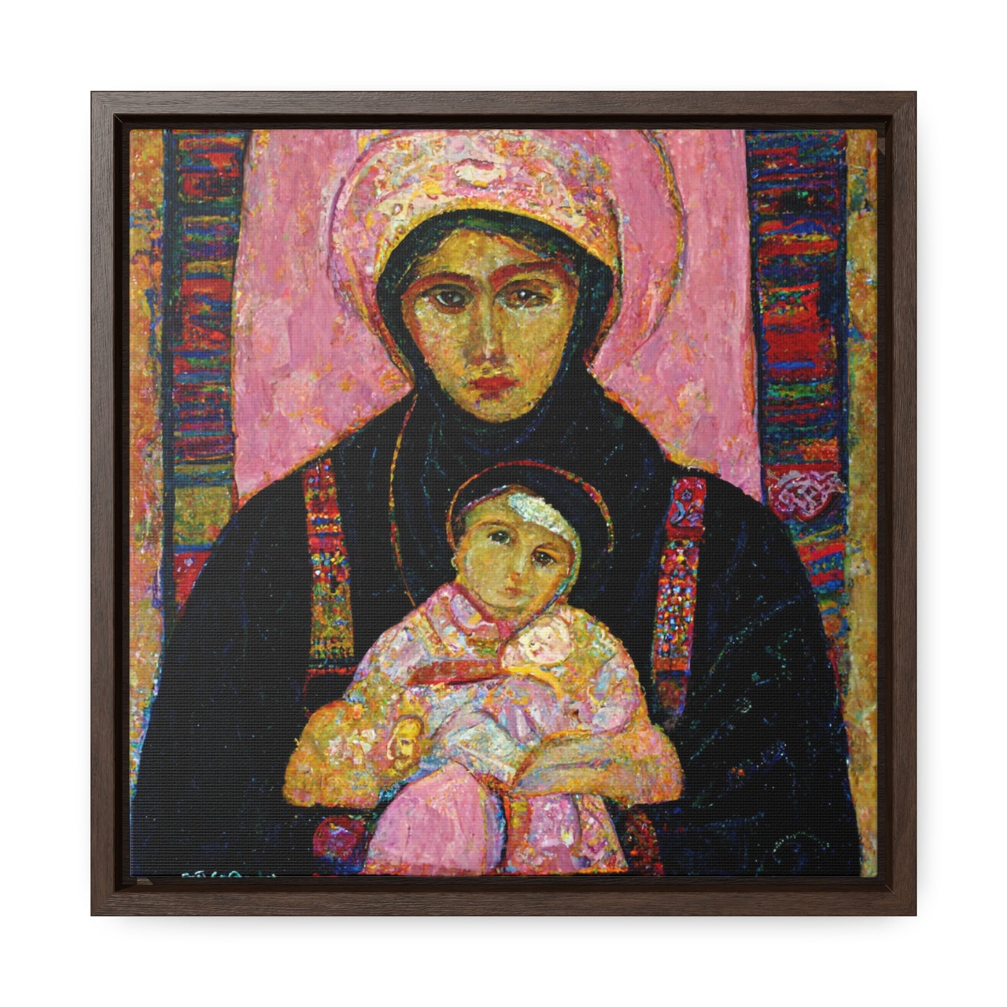 Mary and the Child 29, Valentinii, Gallery Canvas Wraps, Square Frame