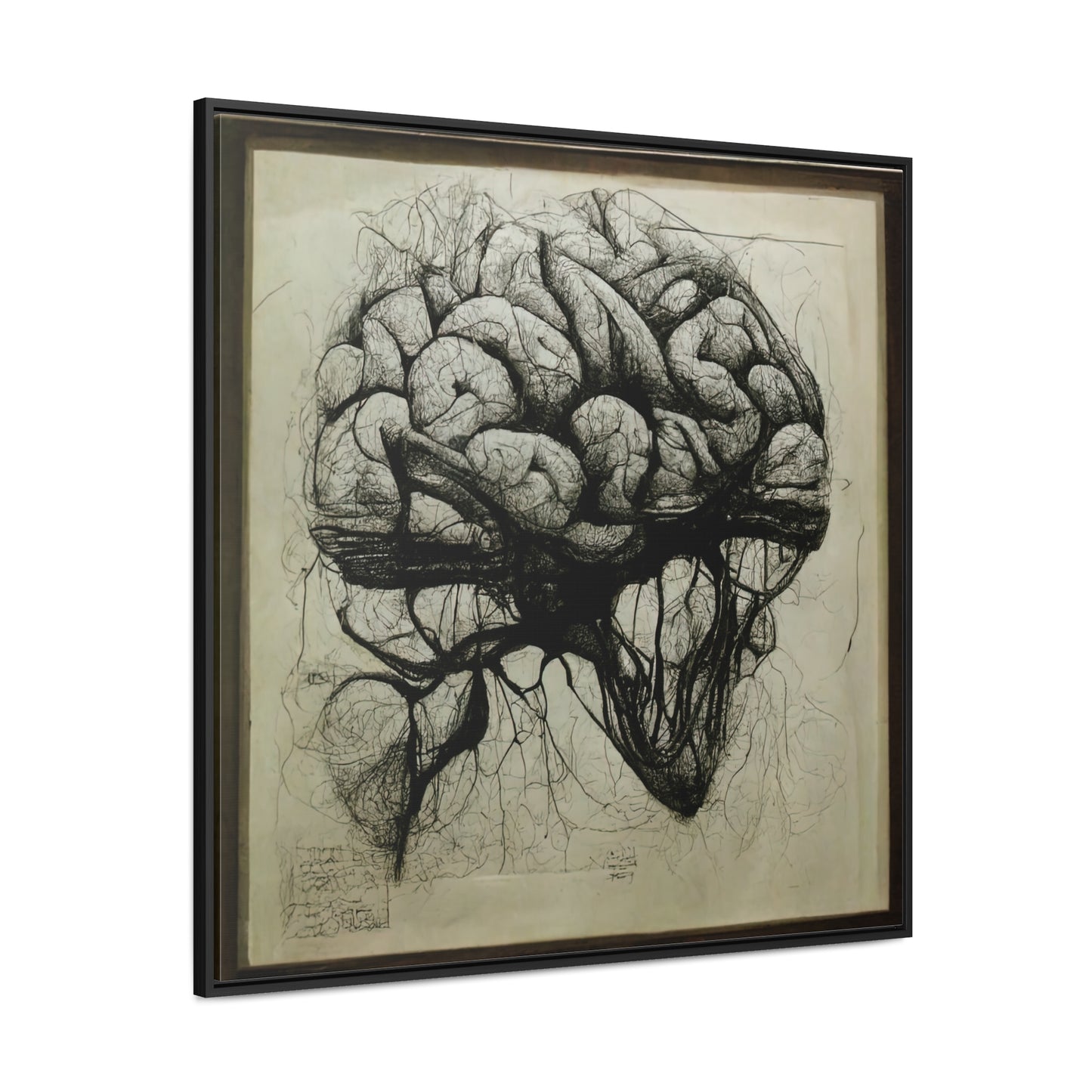 Brain 55, Valentinii, Gallery Canvas Wraps, Square Frame