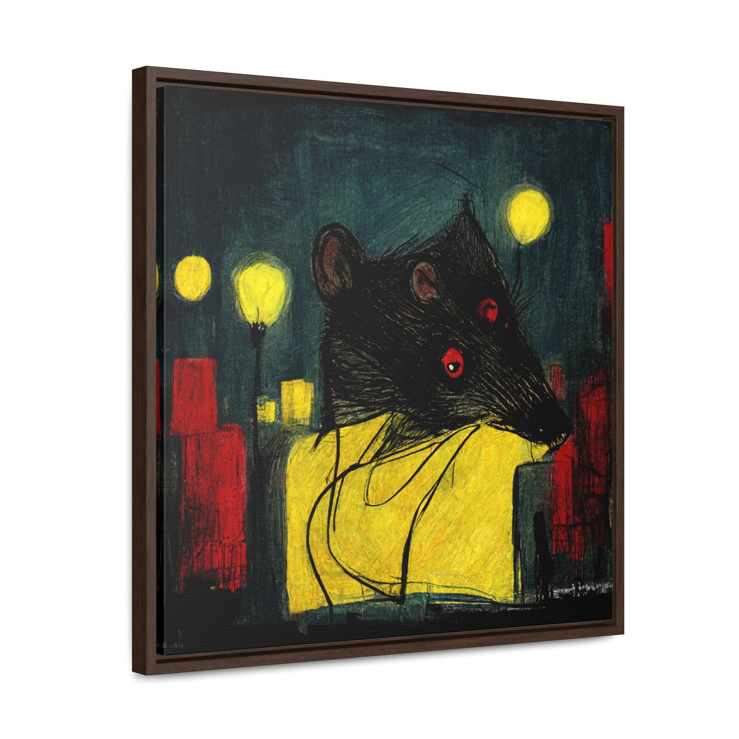 Urban Rat 5, Valentinii, Gallery Canvas Wraps, Square Frame