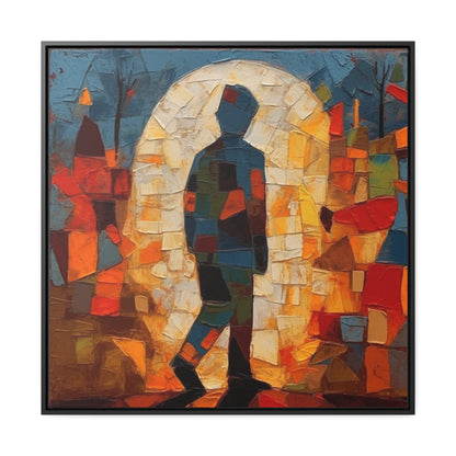 Sad Man 31, Valentinii, Gallery Canvas Wraps, Square Frame