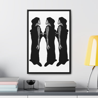 Three Women, Original Eduard Pavel, Gallery Canvas Wraps, Vertical Frame