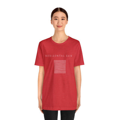 Horizontal Rain, Unisex Jersey Short Sleeve Tee