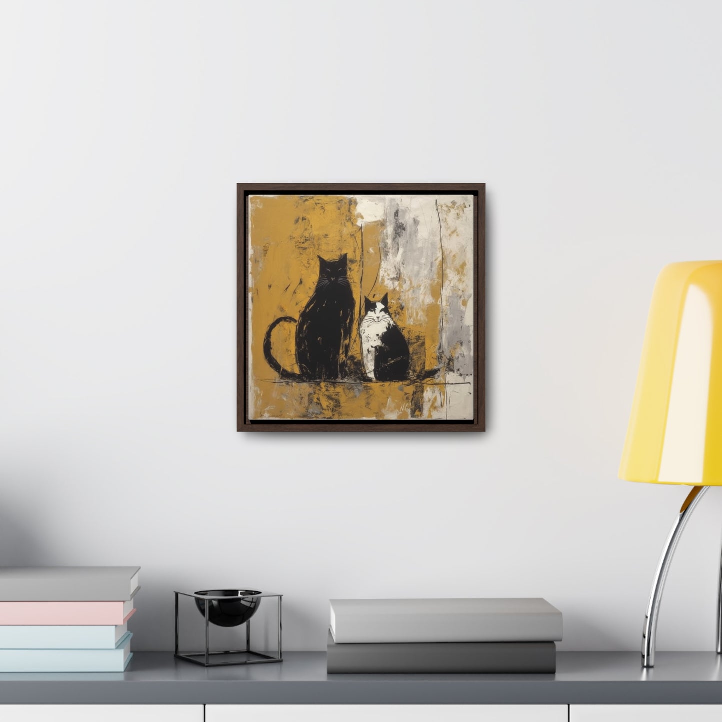 Cat 13, Gallery Canvas Wraps, Square Frame