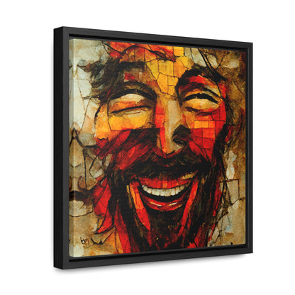 Jesus smiling, Valentinii, Gallery Canvas Wraps, Square Frame