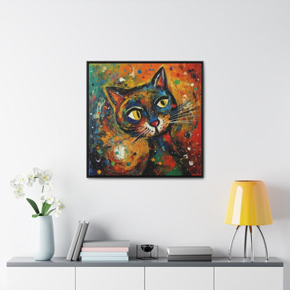 Cat 131, Gallery Canvas Wraps, Square Frame