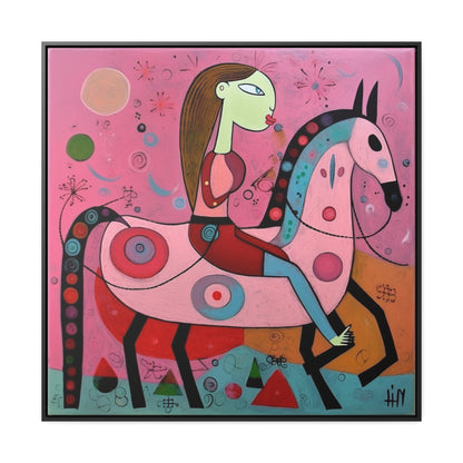 The Dreams of the Child 56, Gallery Canvas Wraps, Square Frame