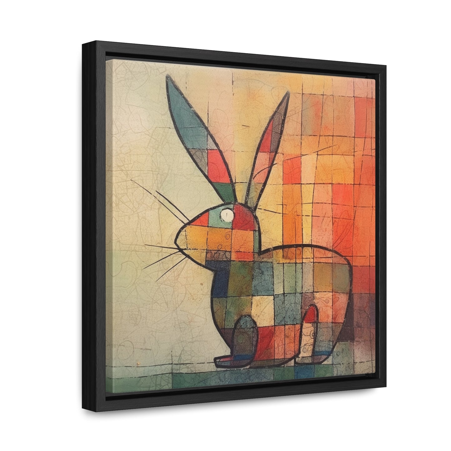 Rabbit 28, Gallery Canvas Wraps, Square Frame