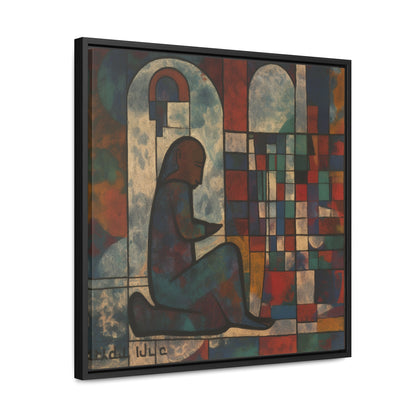 Sad Man 10, Gallery Canvas Wraps, Square Frame