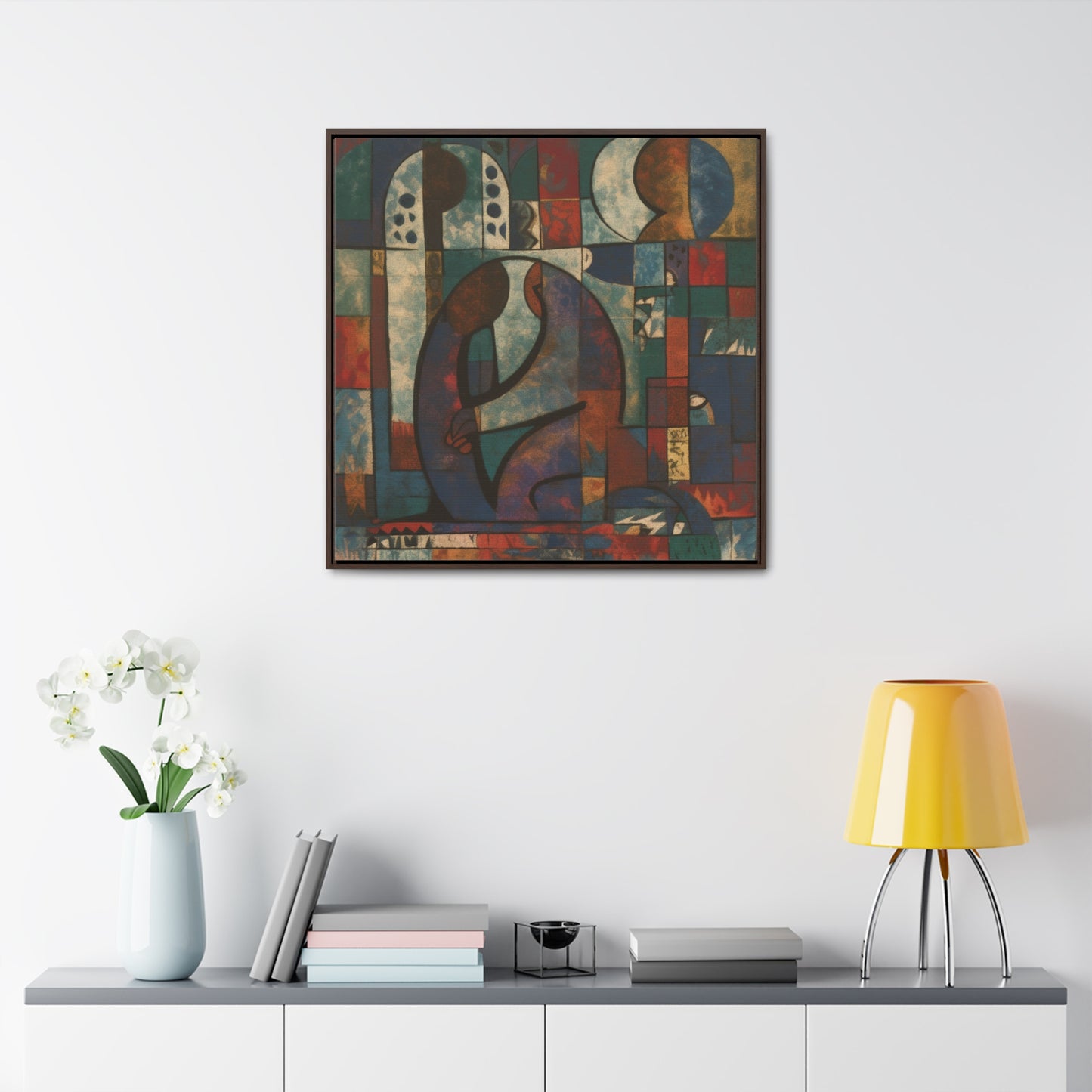 Sad Man 11, Valentinii, Gallery Canvas Wraps, Square Frame