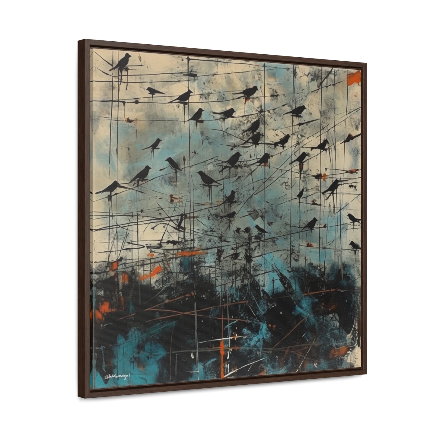 Bird 11, Gallery Canvas Wraps, Square Frame