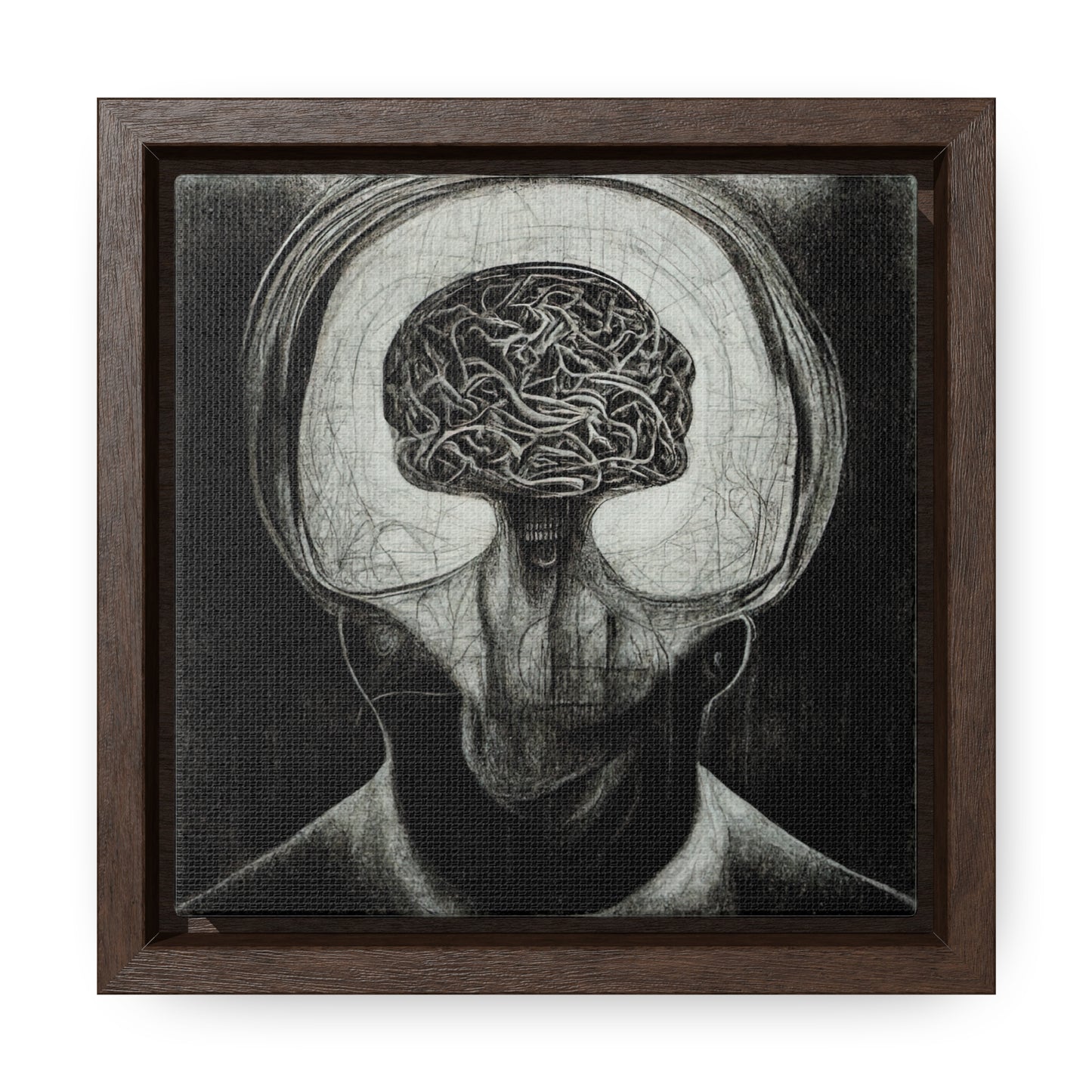 Brain 47, Valentinii, Gallery Canvas Wraps, Square Frame