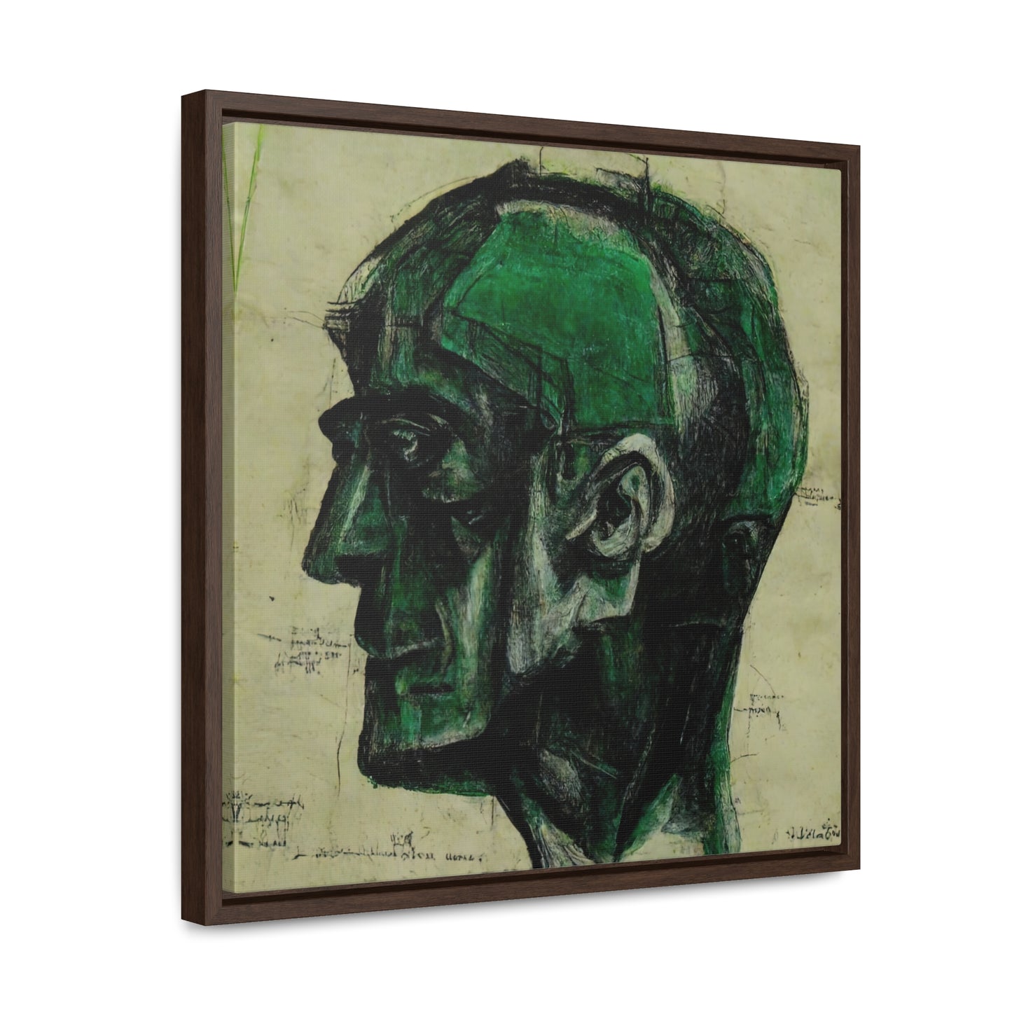 Heads, Valentinii, Gallery Canvas Wraps, Square Frame