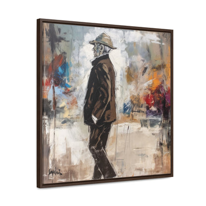 Sad Man 13, Valentinii, Gallery Canvas Wraps, Square Frame