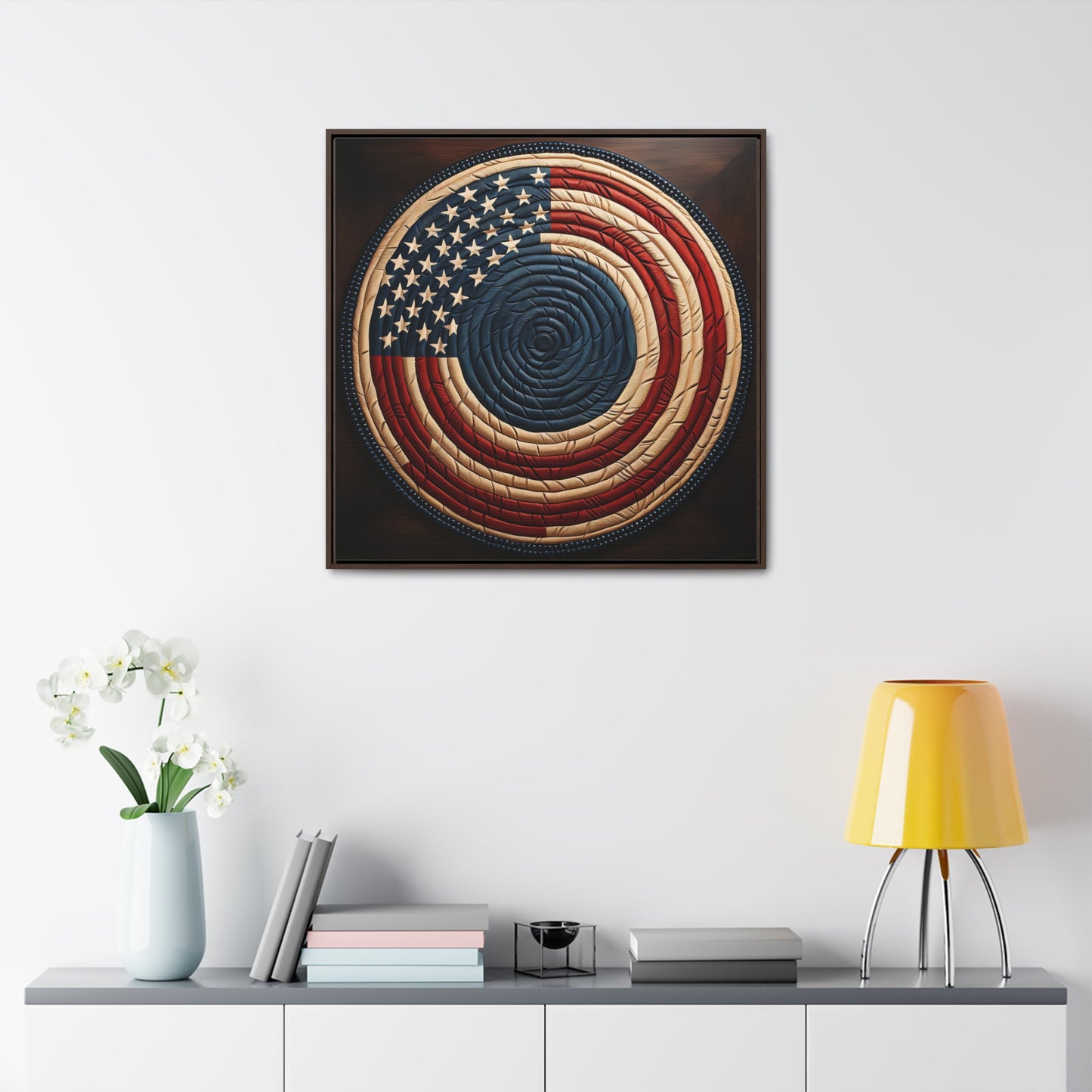 Flag 15, Gallery Canvas Wraps, Square Frame