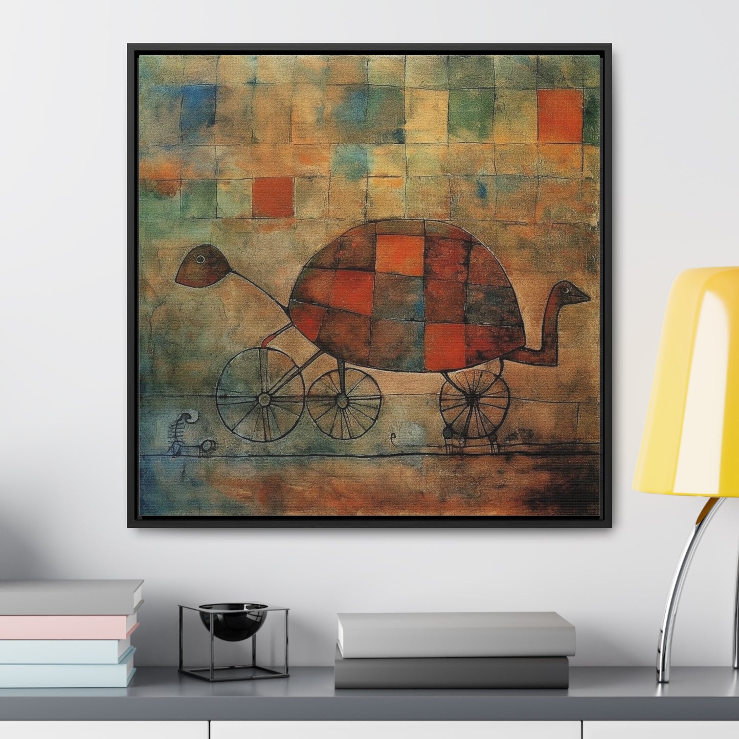 Turtle 8, Gallery Canvas Wraps, Square Frame