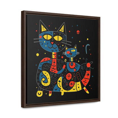 Cat 128, Gallery Canvas Wraps, Square Frame