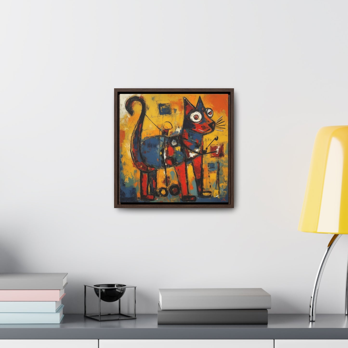 Cat 95, Gallery Canvas Wraps, Square Frame