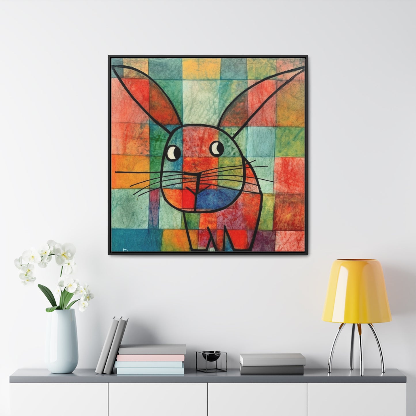 Rabbit 13, Gallery Canvas Wraps, Square Frame